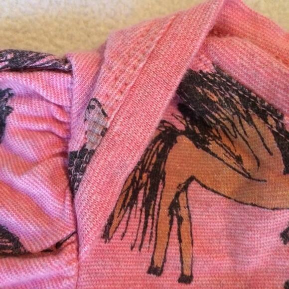 Little Wings Unicorns Long Sleeve Top Flying Unicorns Pink Size 3 Months - Picture 4 of 7